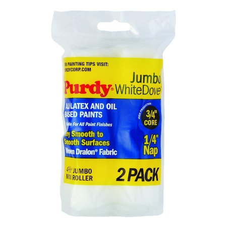 Purdy 4.5 in Paint Roller Cover, 1/4" Nap, Woven Dralon 140624010